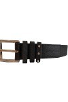 Michael Kors Womens Black Leather Belt SilverTone Buckle, Small