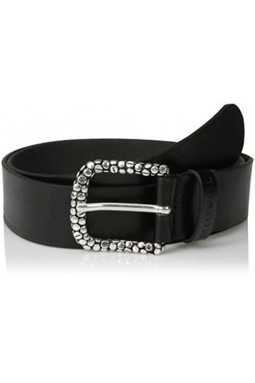 Diesel BATERNO CINTURA BELT ceinture hommes en cuir véritable Noir, 80 cm 