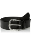 Diesel BATERNO CINTURA BELT ceinture hommes en cuir véritable Noir, 80 cm 