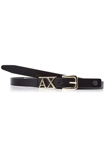 Armani Exchange Black Logo Small Ceinture, 90 aux Femmes
