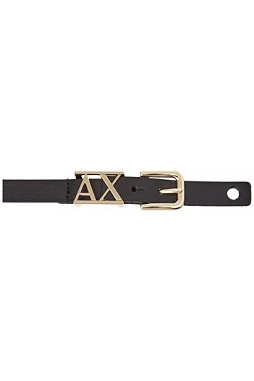 Armani Exchange Black Logo Small Ceinture, 90 aux Femmes