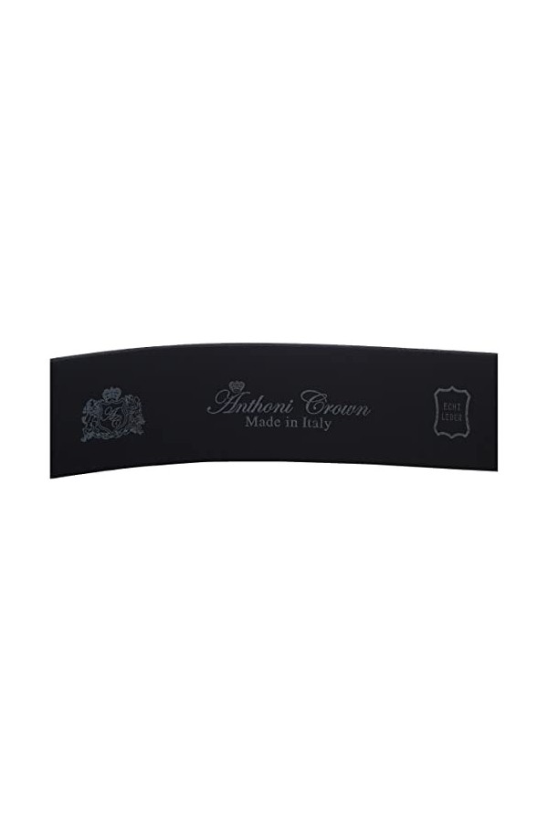 Anthoni Crown Ledergürtel Ceinture, Noir, 80 cm Femme