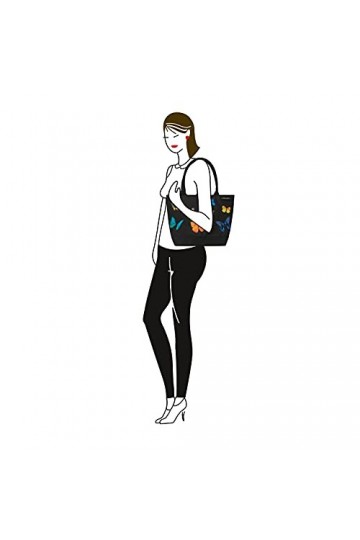 von Lilienfeld Cabas Besace La Danse des Papillons Sac Bandoulière Spacieux Sacs Portés Èpaule Cabas Décontractés