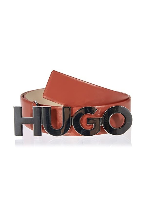 HUGO Zula Belt 3,5cm C-ZL Ceinture, Dark Orange807, 75 Femme