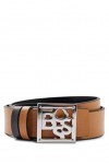 BOSS Blanca B 3 cm. Ceinture, Beige Moyen 260, 55 Femme
