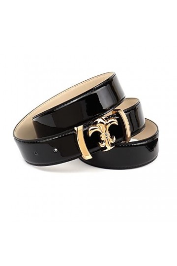 Anthoni Crown 30/4/4AL00LBL-95 Ceinture, Noir, 95 cm Femme