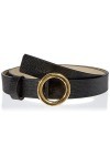 HUGO Lexi Belt 2,5cm-c Ceinture, noir2, 85 cm Femme