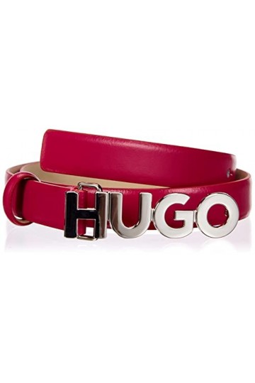 HUGO Zula Belt 2 cm Ceinture, Rose foncé 659, 80 cm Femme