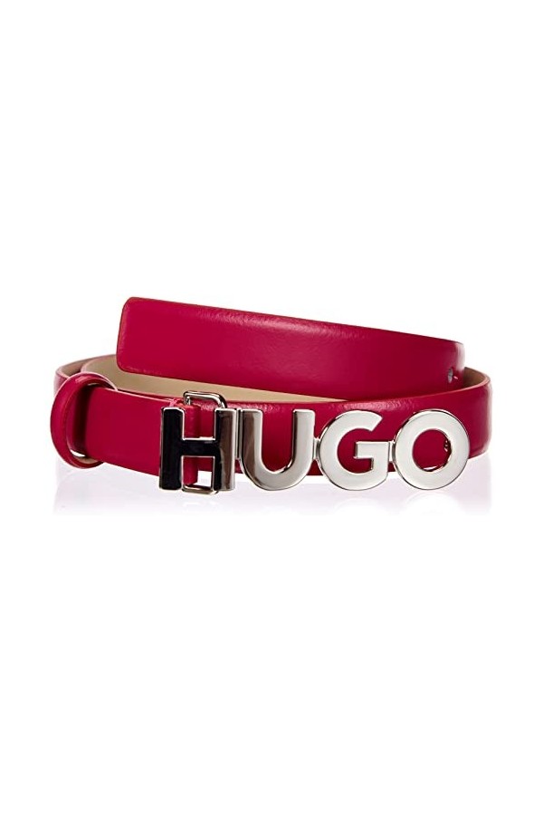 HUGO Zula Belt 2 cm Ceinture, Rose foncé 659, 80 cm Femme