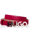 HUGO Zula Belt 2 cm Ceinture, Rose foncé 659, 80 cm Femme
