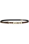 Just Cavalli Cintura sottile Con Stampa pitonata Ceinture, Arancione Scuro, 90 Femme