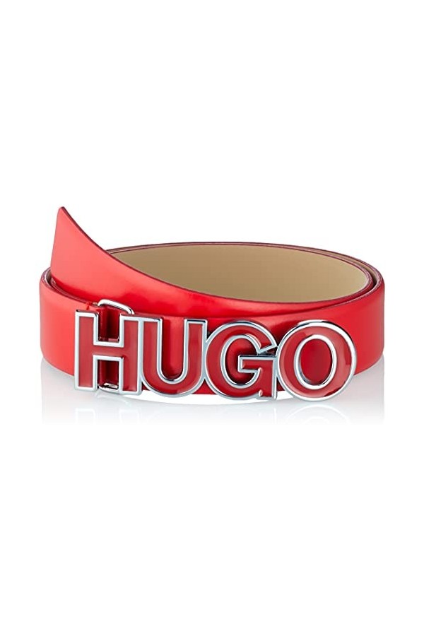 HUGO Zula Belt 4cm N-ZL Ceinture, Bright Red621, 75 Femme