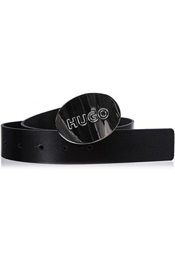 HUGO Zelda Belt 3,5cm-AL Ceinture, Black1, 100 Femme