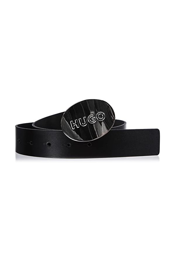HUGO Zelda Belt 3,5cm-AL Ceinture, Black1, 100 Femme