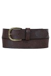 Eddie Bauer Ceinture en Cuir pour Femme avec Motif Floral-Marron-XL