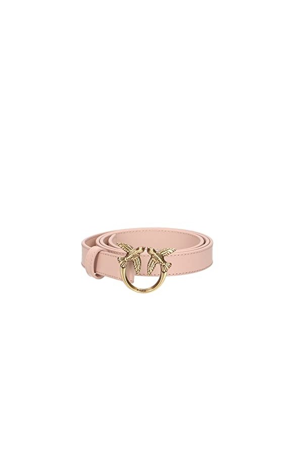 Pinko Love Berry H2 Belt Veau Set Ceinture, Rose O81q_Poudre Antique Gold , L Femme