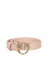 Pinko Love Berry H2 Belt Veau Set Ceinture, Rose O81q_Poudre Antique Gold , L Femme