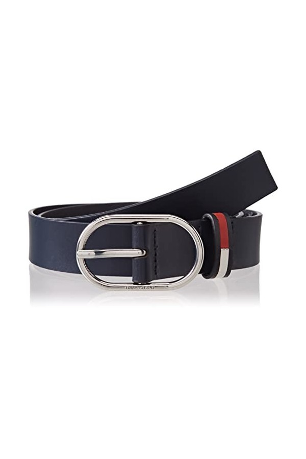 Tommy Jeans Tjw Oval 3.0 Ceinture, Bleu Marine, 90 cm Femme