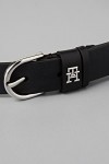 Tommy Hilfiger Ceinture Femme TH Timeless 2.5 Ceinture Cuir, Noir Black , 75