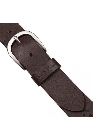 Eddie Bauer Ceinture en Cuir avec Lacets au Milieu, Marron, Taille, Femme