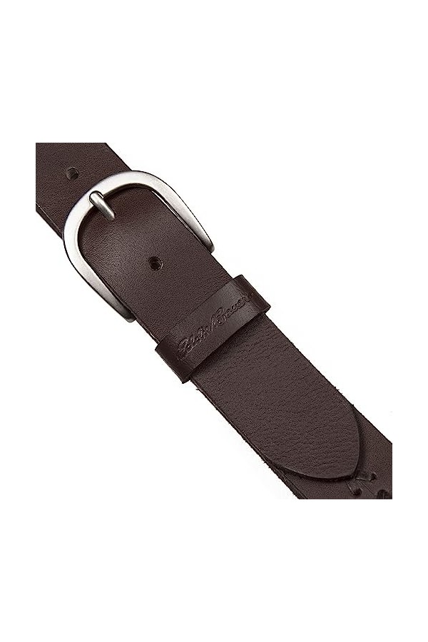 Eddie Bauer Ceinture en Cuir avec Lacets au Milieu, Marron, Taille, Femme