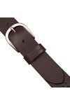 Eddie Bauer Ceinture en Cuir avec Lacets au Milieu, Marron, Taille, Femme