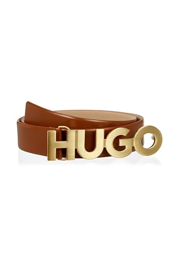 HUGO Zula Belt 3,5cm-ZL Ceinture, Medium Brown216, 90 Femme