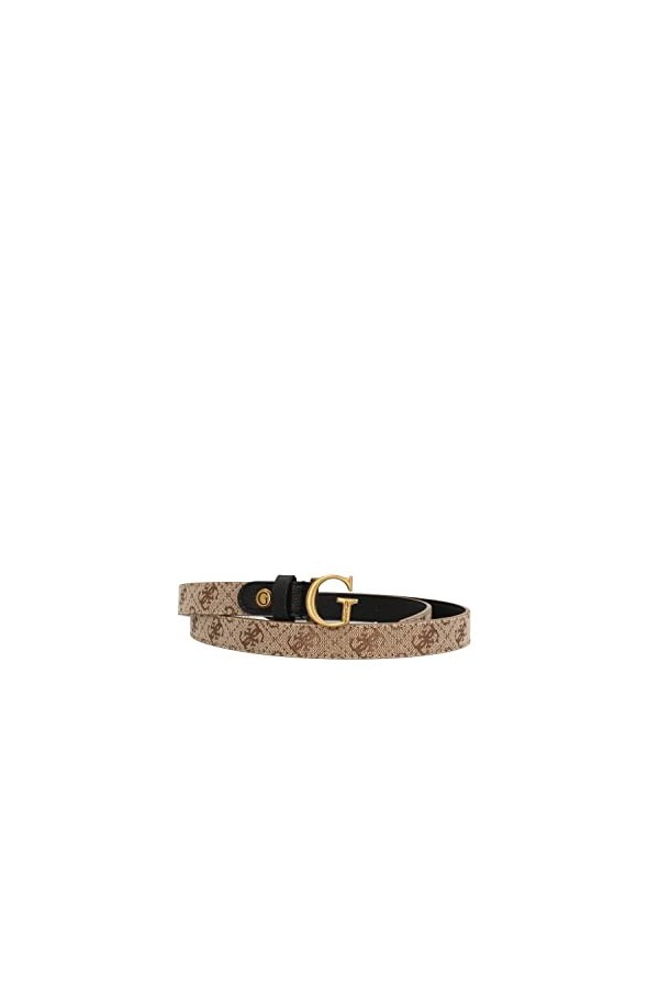 Guess Aviana Nt Adj&nt Rev Ceinture, Noir, S Femme