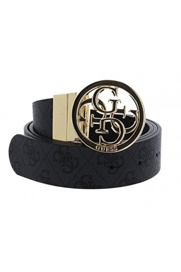 Cinta donna Guess Nell adjustable e reversible coal logo/ black CS23GU02 BW7740VIN35 M
