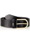 HUGO Femmes Zoey Belt 3,5cm Ceinture en cuir avec boucle à ardillon et logo doré