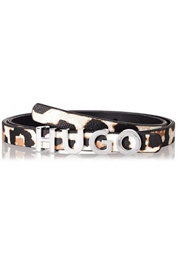 HUGO Femmes Zula Belt 1,5cm-LEO Ceinture à motif animalier avec fermeture en métal à logo