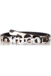 HUGO Femmes Zula Belt 1,5cm-LEO Ceinture à motif animalier avec fermeture en métal à logo