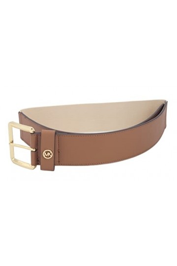Michael Kors 556228C Ceinture élastique marron clair avec logo doré 104 cm Taille L/XL, marron clair, Large/X-Large