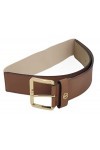 Michael Kors 556228C Ceinture élastique marron clair avec logo doré 104 cm Taille L/XL, marron clair, Large/X-Large