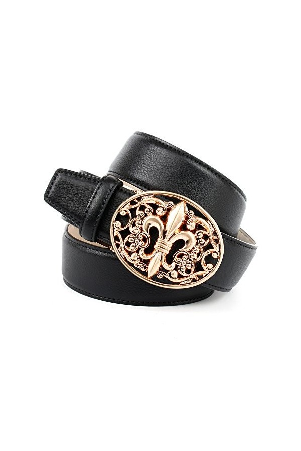 Anthoni Crown 43lt10 Ceinture, Noir 010 , 95 cm Femme