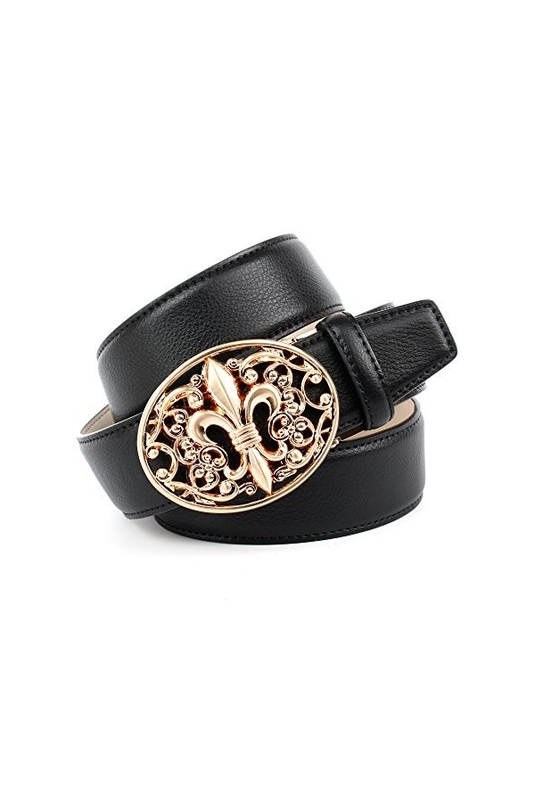 Anthoni Crown 43lt10 Ceinture, Noir 010 , 95 cm Femme