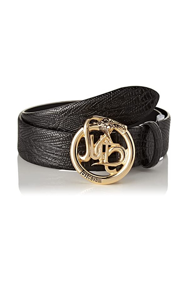 Just Cavalli Ceinture pour Femme, 900 Noir, 95 cm