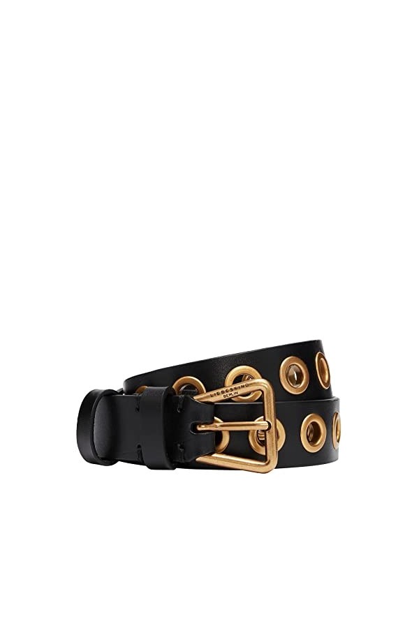 Liebeskind GmbH Belt Gold, Ceinture M Femme, Noir 9999