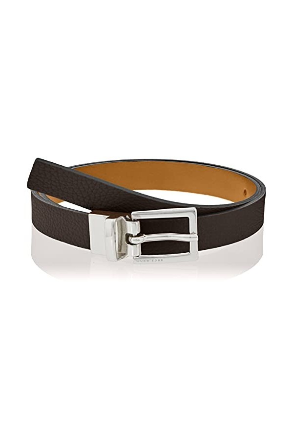 BOSS Ana Belt 2 cm Ceinture, Marron foncé 206, 95 cm Femme