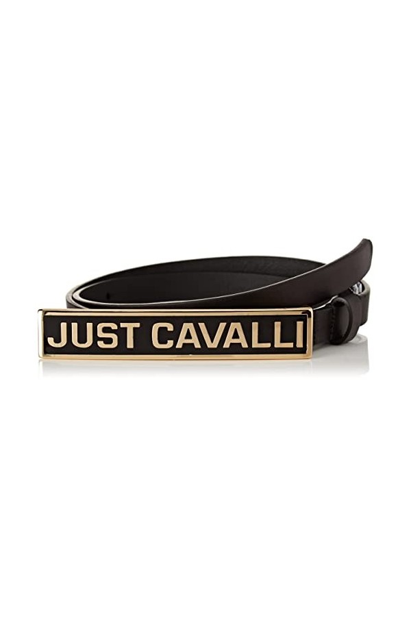 Just Cavalli Ceinture pour Femme, 900 Noir, 75 cm