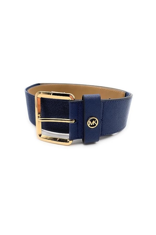 Michael Kors Ceinture I Femme I Ceinture de vêtements I Bleu I Taille L/XL I Longueur 105-115 cm avec élastique extensible I 