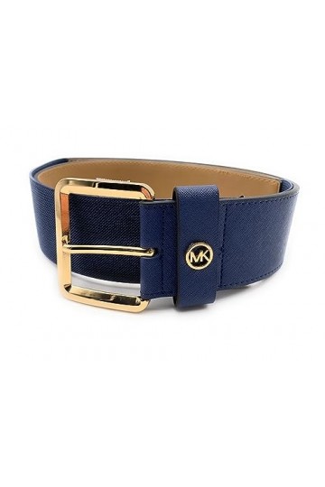 Michael Kors Ceinture I Femme I Ceinture de vêtements I Bleu I Taille L/XL I Longueur 105-115 cm avec élastique extensible I 
