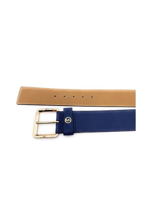 Michael Kors Ceinture I Femme I Ceinture de vêtements I Bleu I Taille L/XL I Longueur 105-115 cm avec élastique extensible I 