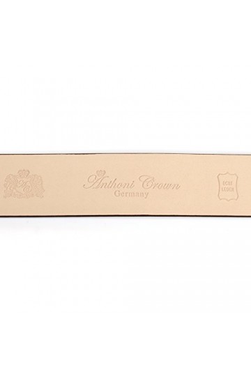 Anthoni Crown Ledergürtel Ceinture, Rot, 90 Femme