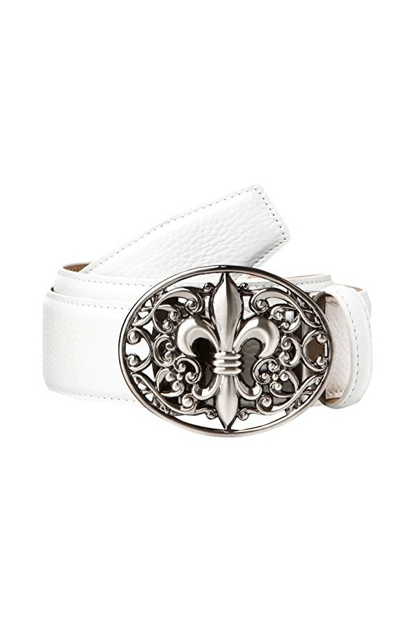 Anthoni Crown A13LT90 Ceinture, Blanc Weiss 090 , 105 Femme