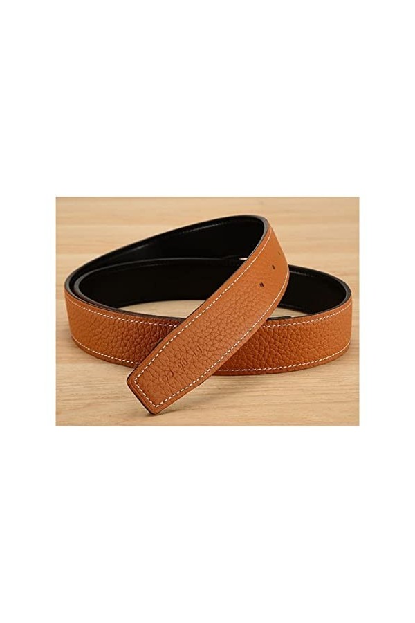 SXGJQ Ceinture Femme Cuir for Homme Curée Courroies de chameaux mâles for Femmes Boucle Deux côtés Sangles de Ceinture Femell