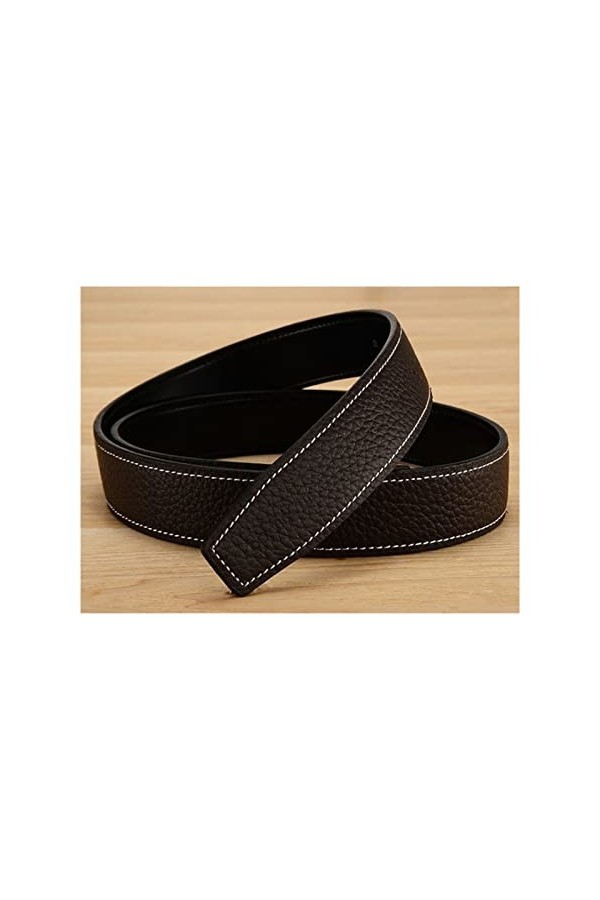 SXGJQ Ceinture Femme Cuir for Homme Curée Courroies de chameaux mâles for Femmes Boucle Deux côtés Sangles de Ceinture Femell