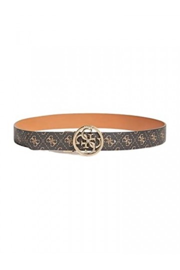 Cinta donna Guess revesibile pelle/ ecopelle marrone multilogo/ cuoio C23GU04 BW7678VIN35 S