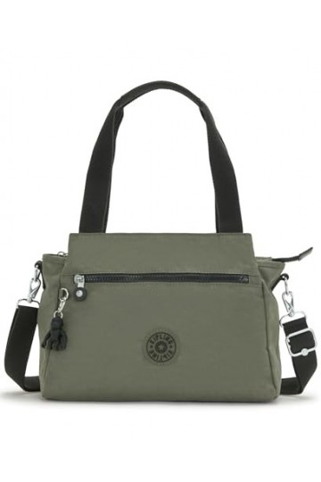 Kipling Mixte Elysia Sac Moyen avec bandoulière Amovible , Kaki