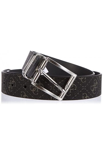 Guess Vezzola Adj & Rev Be Ceinture, Noir foncé, Taille Unique Homme